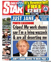 Daily Star (UK) Newspaper Front Page for 7 July 2022