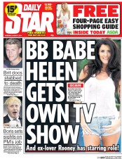 Daily Star (UK) Newspaper Front Page for 7 August 2014