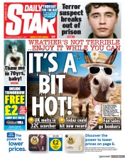 Daily Star front page for 7 September 2023