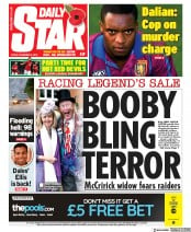 Daily Star (UK) Newspaper Front Page for 8 November 2019