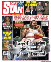 Daily Star (UK) Newspaper Front Page for 8 December 2020