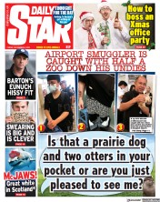 Daily Star front page for 8 December 2023
