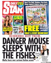 Daily Star (UK) Newspaper Front Page for 8 January 2020