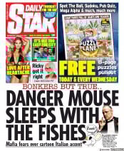Daily Star (UK) Newspaper Front Page for 8 January 2020