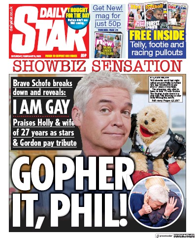 Daily Star Newspaper Front Page (UK) for 8 February 2020