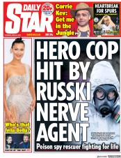 Daily Star (UK) Newspaper Front Page for 8 March 2018