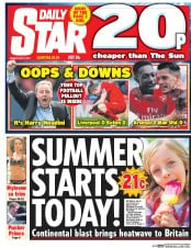 Daily Star (UK) Newspaper Front Page for 8 May 2017