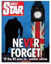 Daily Star front page for 8 May 2025