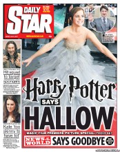 Daily Star (UK) Newspaper Front Page for 8 July 2011