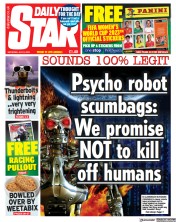 Daily Star (UK) Newspaper Front Page for 8 July 2023