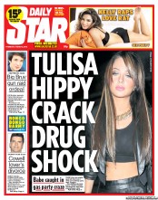 Daily Star (UK) Newspaper Front Page for 8 August 2013