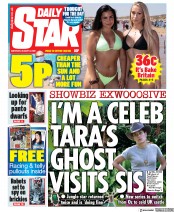 Daily Star (UK) Newspaper Front Page for 8 August 2020