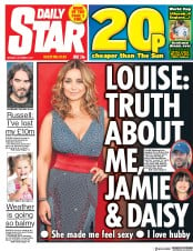 Daily Star (UK) Newspaper Front Page for 9 October 2017