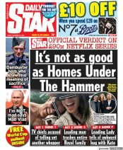 Daily Star front page for 9 December 2022