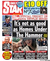 Daily Star (UK) Newspaper Front Page for 9 December 2022