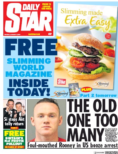 Daily Star Newspaper Front Page (UK) for 9 January 2019