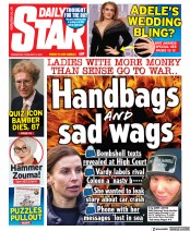 Daily Star (UK) Newspaper Front Page for 9 February 2022