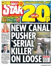 Daily Star (UK) Newspaper Front Page for 9 March 2016