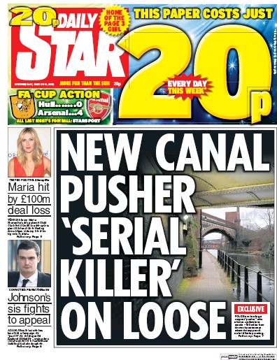 Daily Star Newspaper Front Page (UK) for 9 March 2016