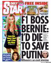 Daily Star (UK) Newspaper Front Page for 9 July 2019