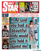 Daily Star Sunday front page for 10 December 2023