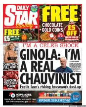 Daily Star Sunday front page for 12 December 2021