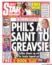 Daily Star Sunday (UK) Newspaper Front Page for 12 April 2020