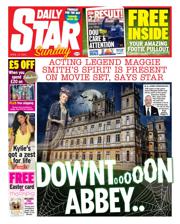 Daily Star Sunday front page for 13 April 2025