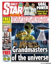 Daily Star Sunday front page for 13 August 2023