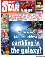 Daily Star Sunday front page for 15 May 2022