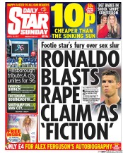 Daily Star Sunday (UK) Newspaper Front Page for 16 April 2017