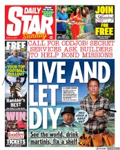 Daily Star Sunday front page for 16 April 2023