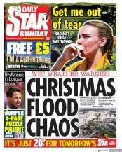 Daily Star Sunday (UK) Newspaper Front Page for 17 November 2019