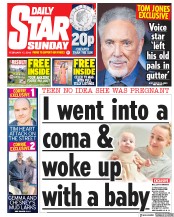 Daily Star Sunday (UK) Newspaper Front Page for 17 February 2019