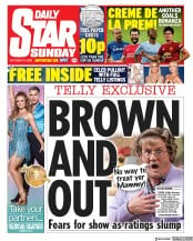 Daily Star Sunday (UK) Newspaper Front Page for 18 October 2020