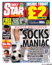 Daily Star Sunday (UK) Newspaper Front Page for 1 October 2023