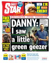 Daily Star Sunday front page for 22 June 2025