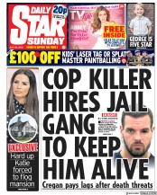 Daily Star Sunday (UK) Newspaper Front Page for 22 July 2018