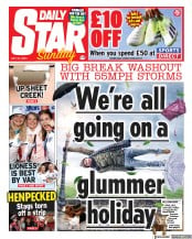 Daily Star Sunday front page for 23 July 2023