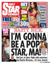 Daily Star Sunday (UK) Newspaper Front Page for 24 January 2021