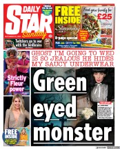 Daily Star Sunday (UK) Newspaper Front Page for 25 September 2022