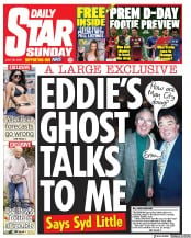 Daily Star Sunday (UK) Newspaper Front Page for 26 July 2020