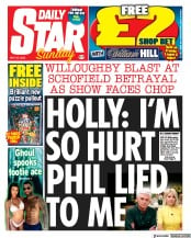 Daily Star Sunday front page for 28 May 2023