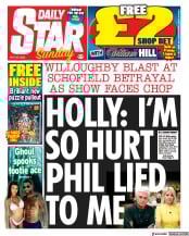 Daily Star Sunday (UK) Newspaper Front Page for 28 May 2023