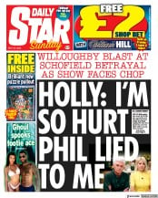 Daily Star Sunday (UK) Newspaper Front Page for 28 May 2023