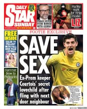 Daily Star Sunday (UK) Newspaper Front Page for 29 December 2019