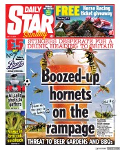 Daily Star Sunday front page for 2 July 2023