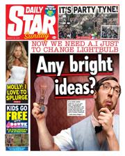 Daily Star Sunday front page for 30 March 2025