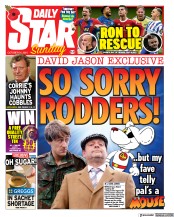 Daily Star Sunday (UK) Newspaper Front Page for 31 October 2021