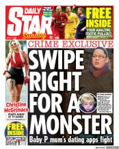 Daily Star Sunday front page for 3 April 2022